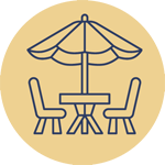 Prywatny ogródek wydzielony parkanem